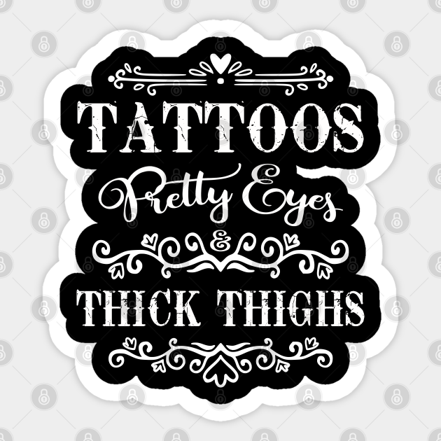 Thighs pretty eyes thick Redbubble logo